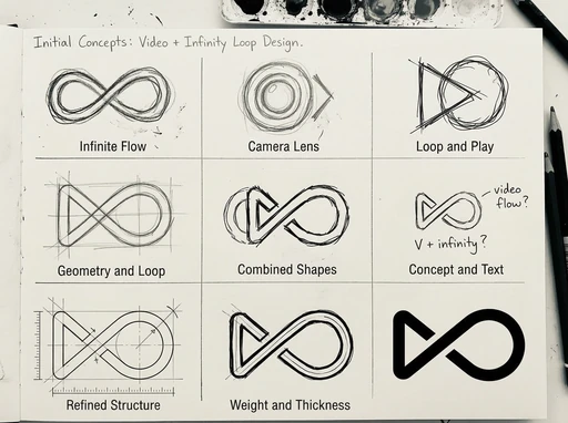 Eight-step logo design process